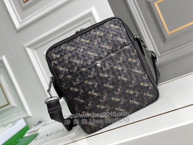 Bottega veneta高端男包 寶緹嘉原單胎牛皮新款雙肩背包 BV經典款編織男包  gxz1362